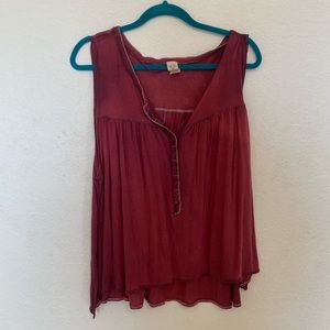 Free People We the Free Crimson Tank